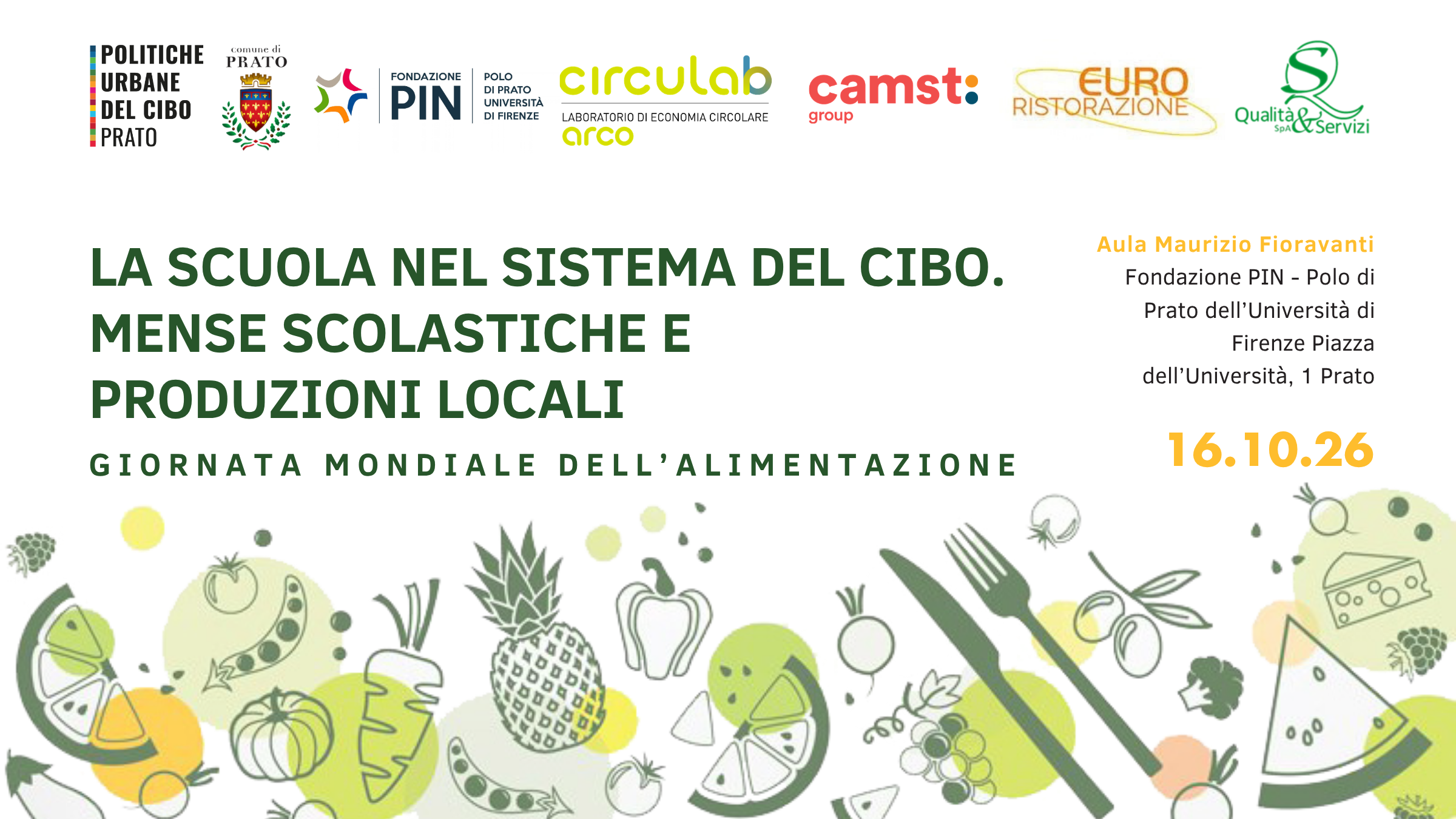 La scuola nel sistema del cibo: a Prato un incontro su mense scolastiche e produzioni locali